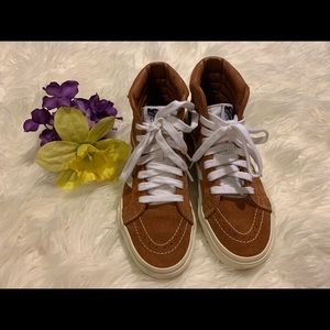 Burnt Orange Hightop Vans
